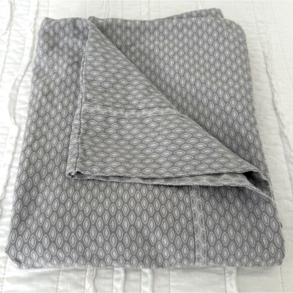 Gracious Home King Pillowcase 100% Egyptian Cotton Gray Luxury Made in Italy - Picture 1 of 7